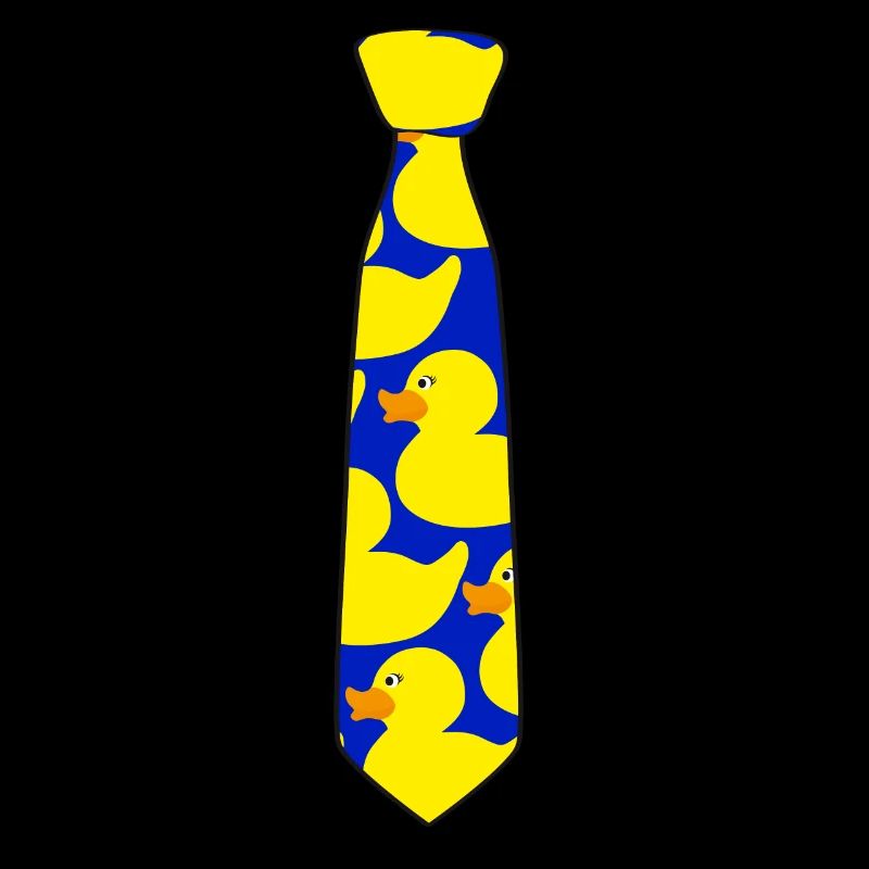 Ducky tie tie with ducks pattern
