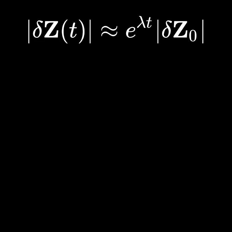 Chaos theory math and physics formula equation