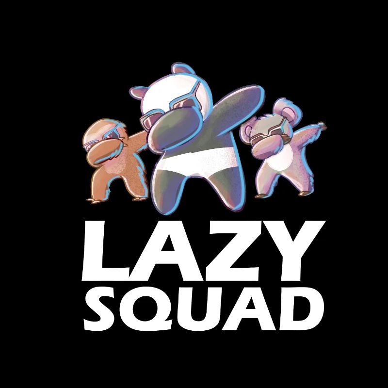 Lazy Squad - Dabbing Panda Faultier Koala Bär