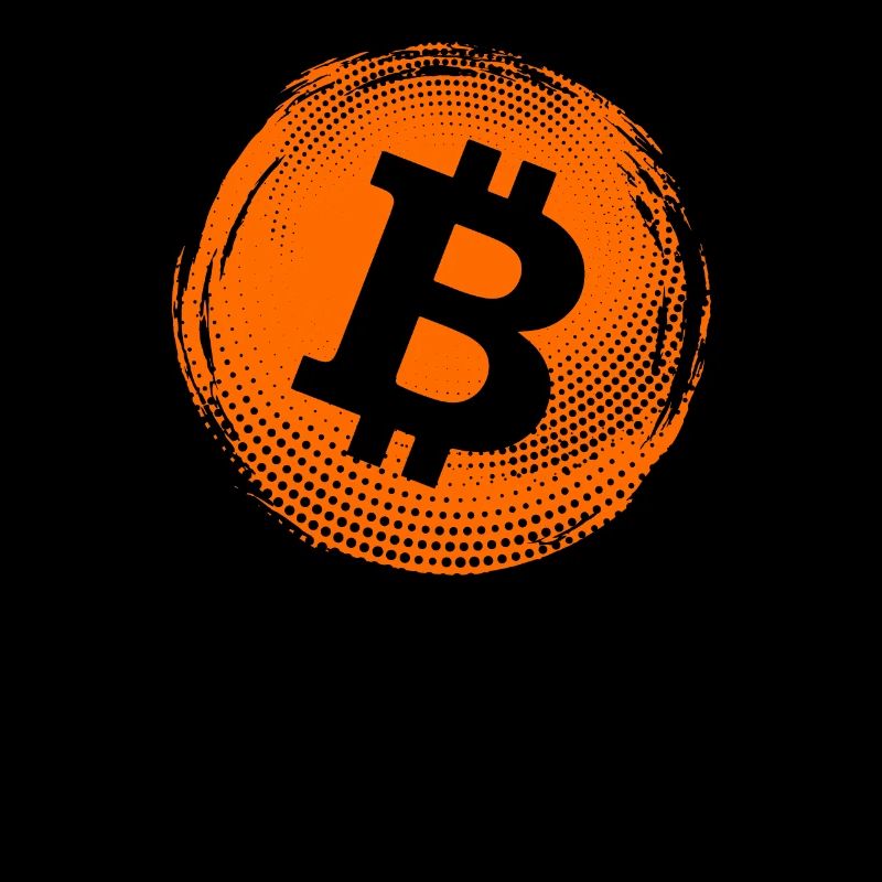 Bitcoin-Logo in Not - Bitcoin-Krypto-Händler