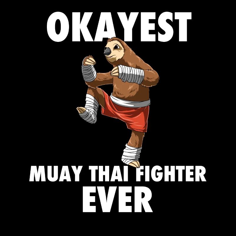Funny muay thai and kick boxing sloth
