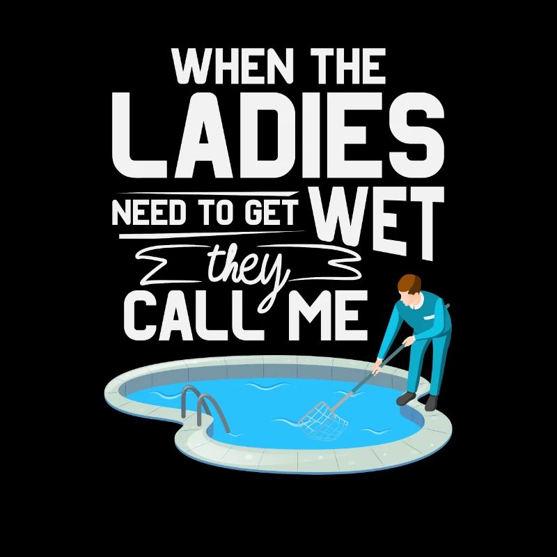funny pool cleaner service maintance design