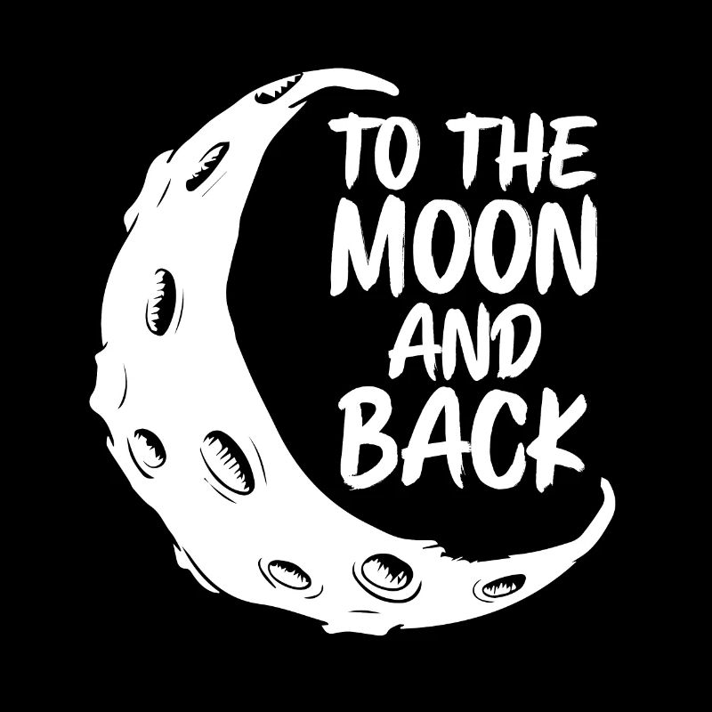 Vers la lune et le dos
