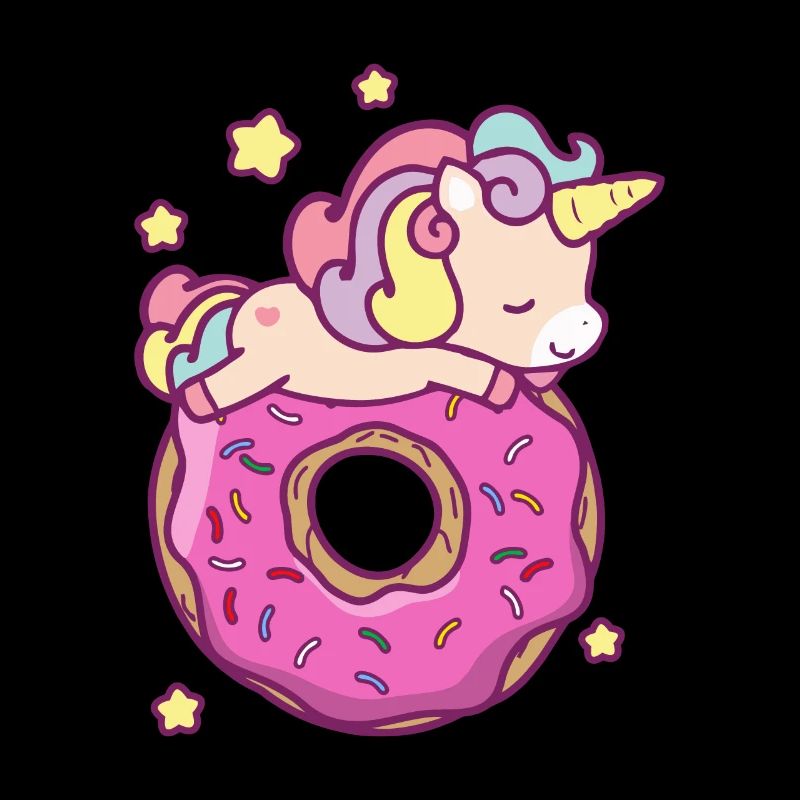 Nette Einhorn Donut Mädchen Kinder