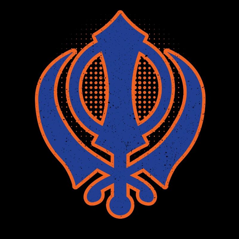 Khanda modernes Punjabi - Sikhismus Sikh Geschenk