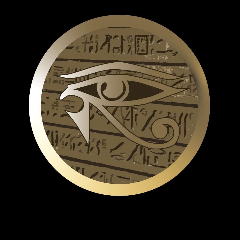 Oeil d'Horus Pharaon Egypte porte-bonheur