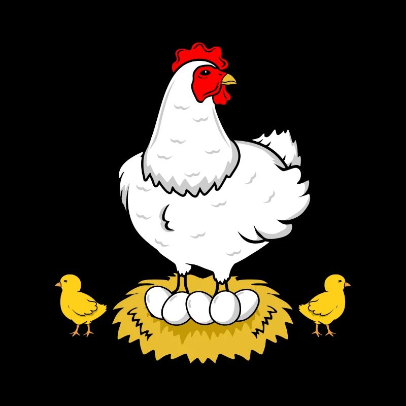 Œufs de coq de poule de poulet