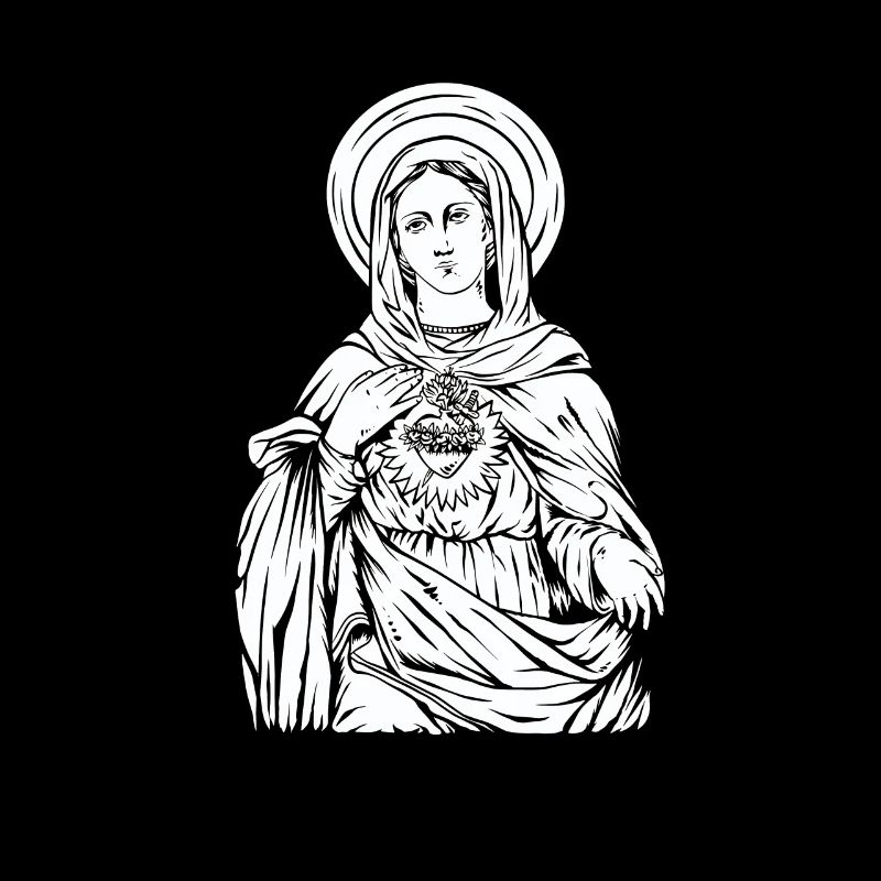 Sainte Vierge Marie Mère Chrétienne Jésus