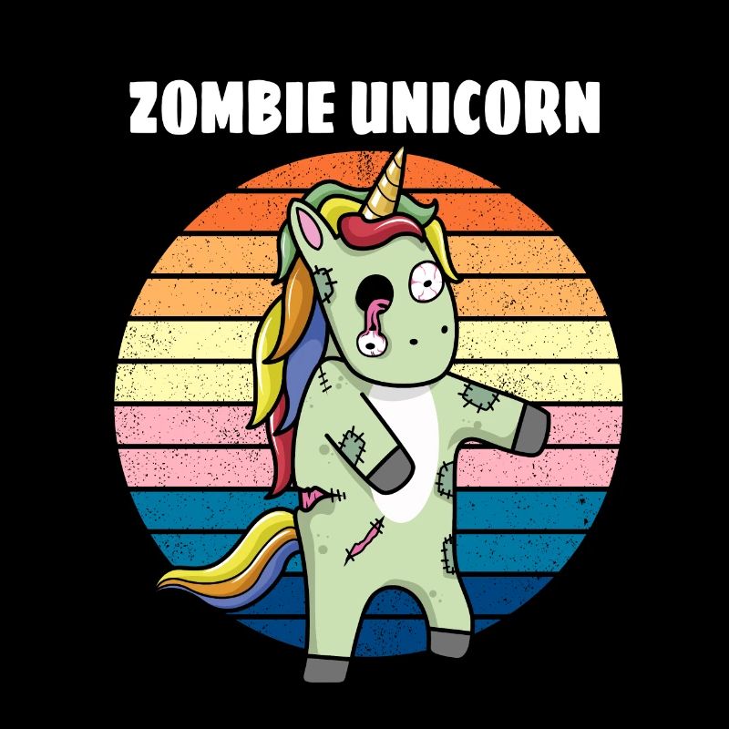 Einhorn Zombie Horror Geschenk