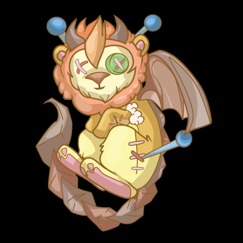 Kawaii Pastel Goth Voodoo Doll Cute Manticore