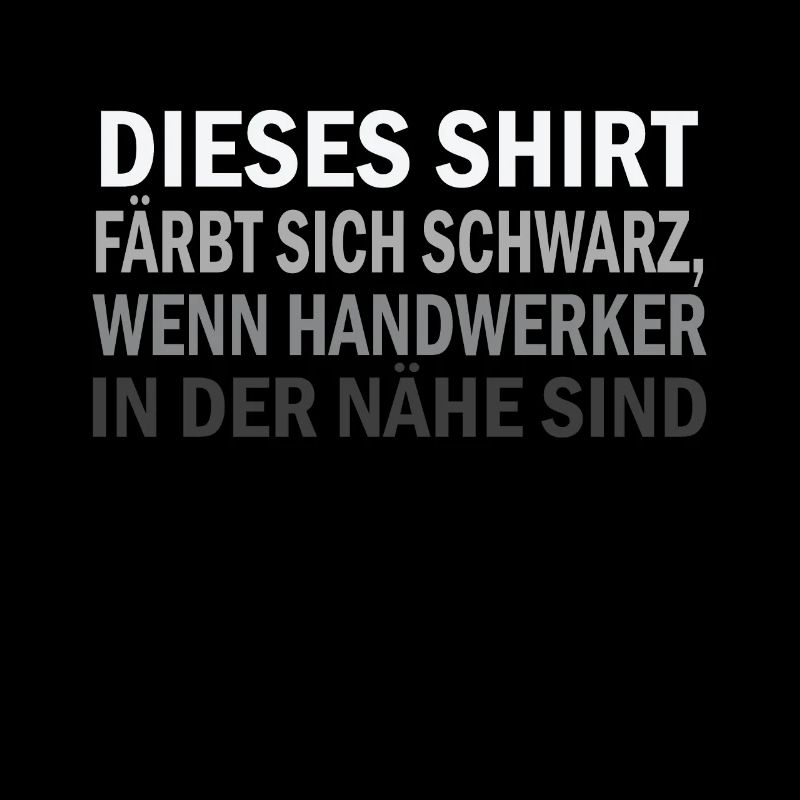 Diese Schrift färbt sich schwarz wenn Handwerker