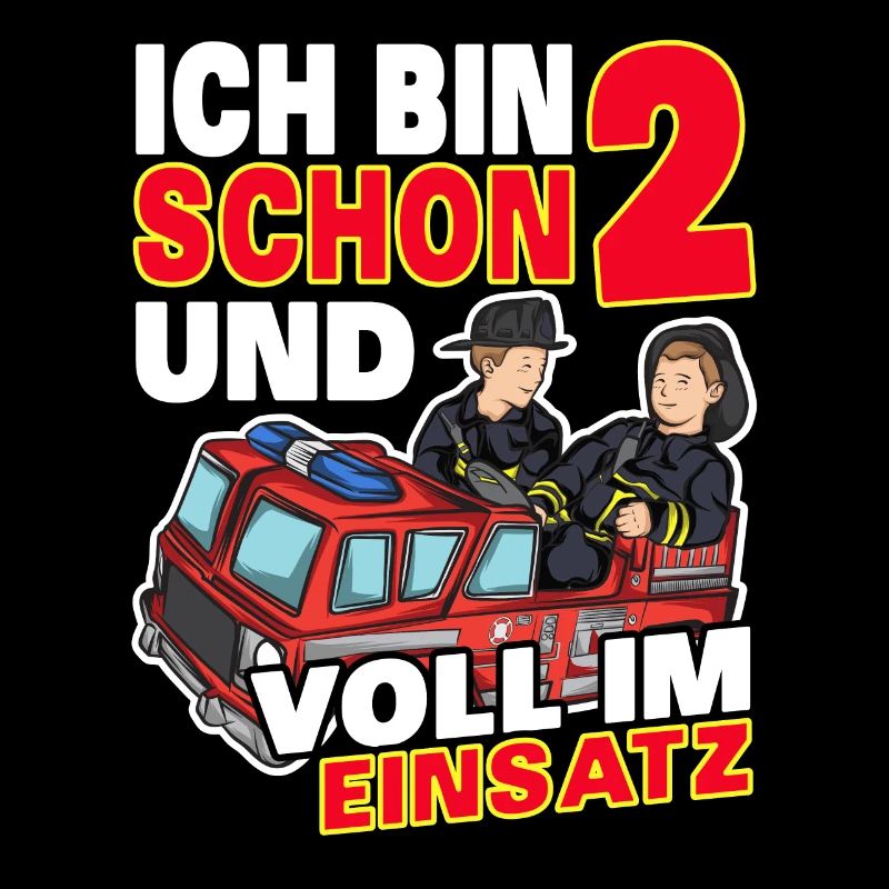 Ich bin schon 2 | 2. Geburtstag Feuerwehr Jungen