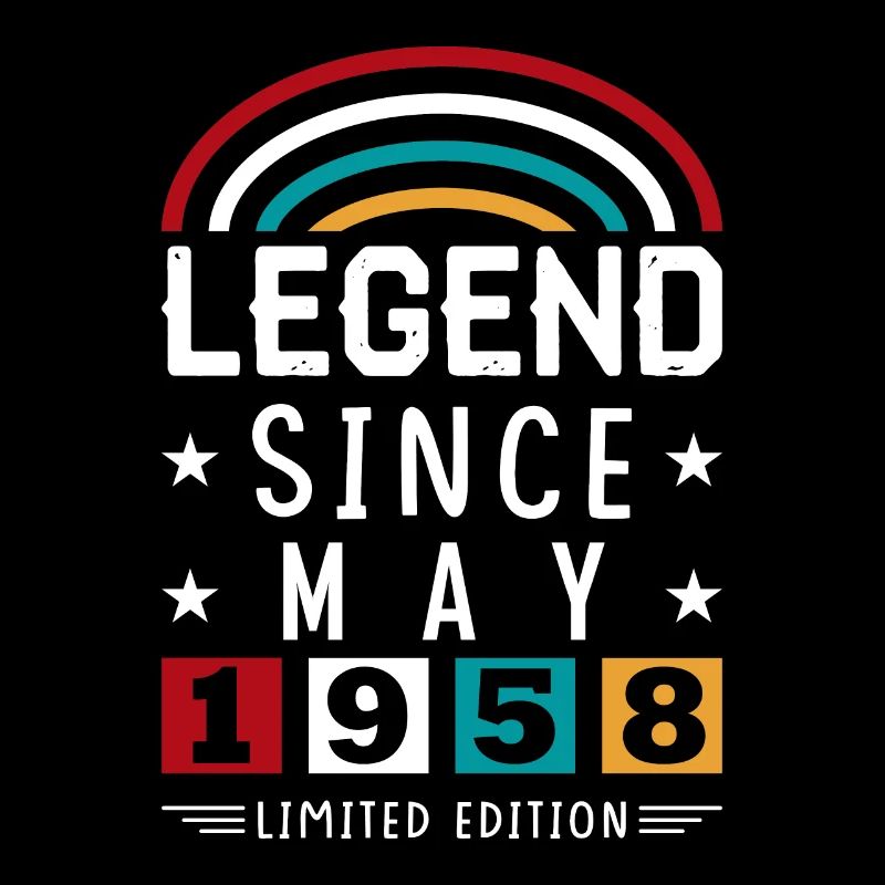 1958 Legend Since Geburtstag Geschenk Mai