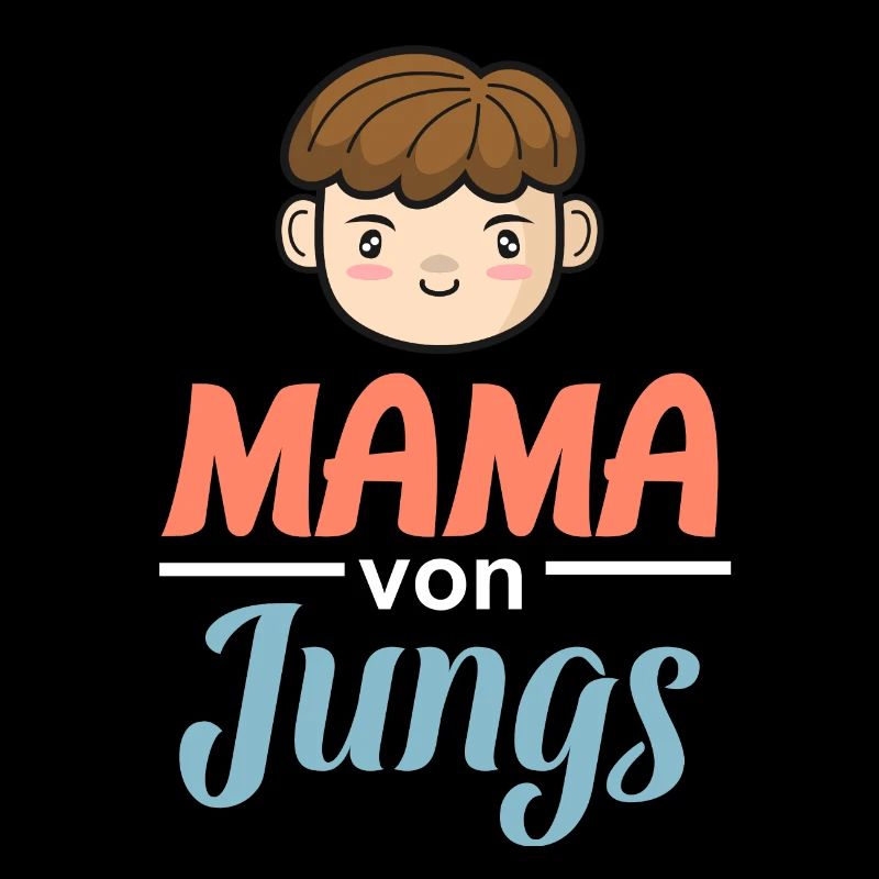 Mama von Jungs - Coole starke Mutter Geschenk
