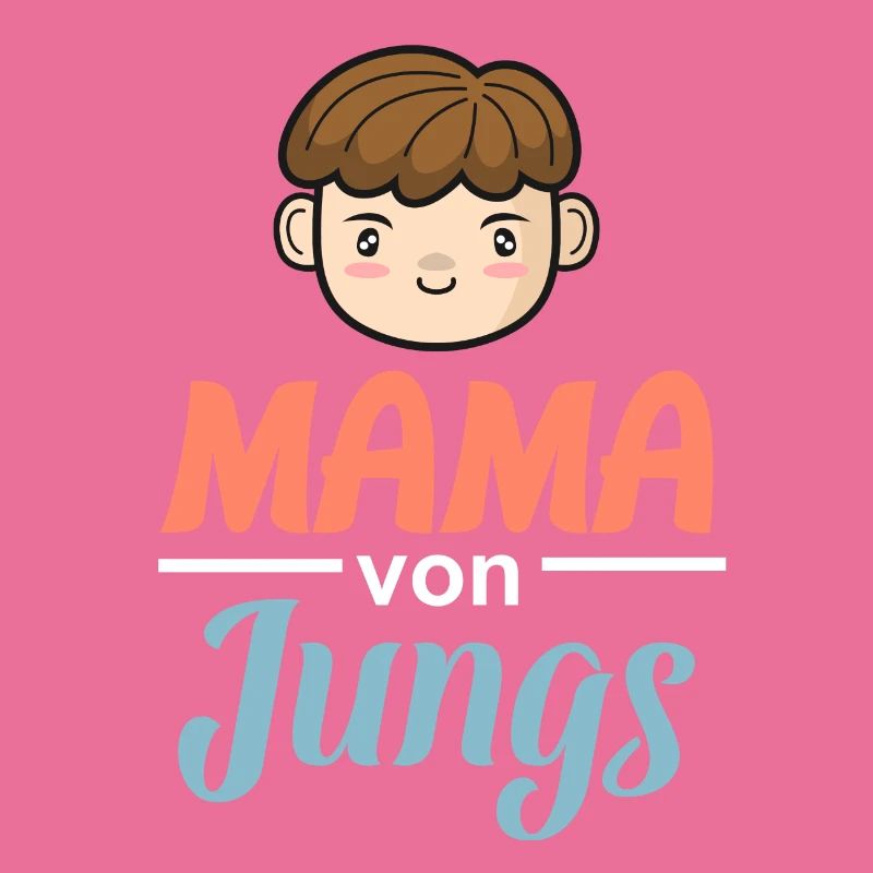 Mama von Jungs - Coole starke Mutter Geschenk