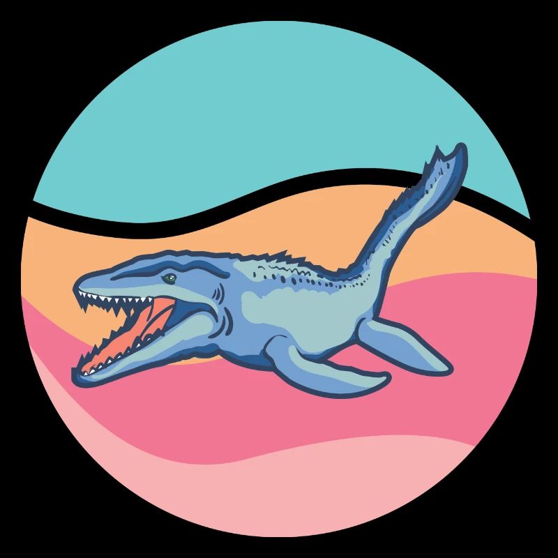 Tylosaurus Dinosaurier Raubtier des Meeres
