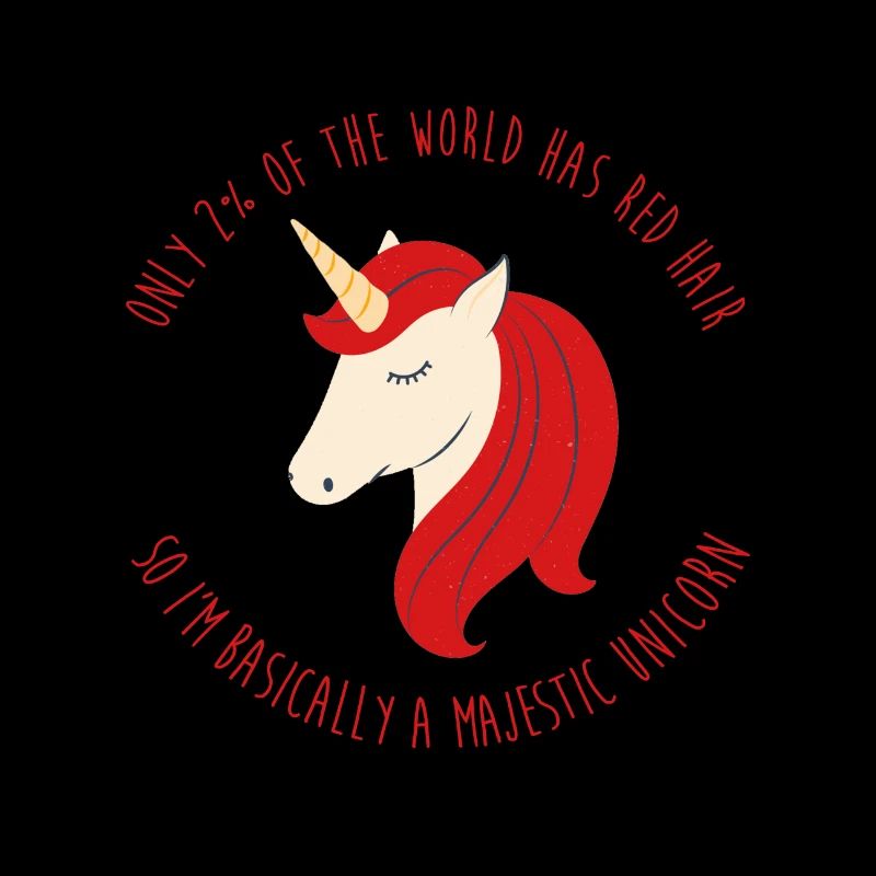 Redhead Redhead Redhead Unicorn Gift Idea