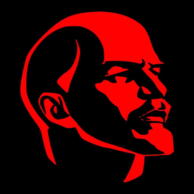 Head Lenin red