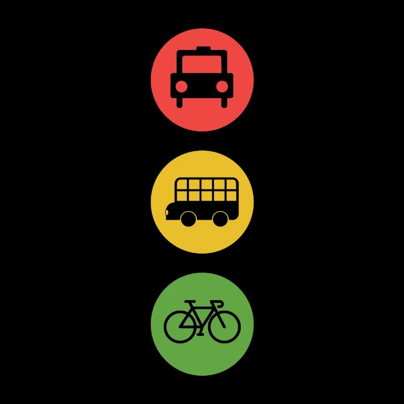 Feu de circulation vélo Environnement durable Idée cadeau Vert