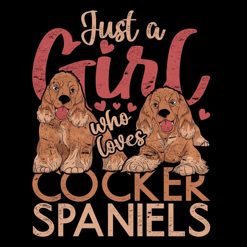 Chiens de compagnie Filles Cadeau Cocker Épagneul