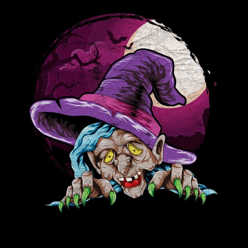 Witch Hat Creepy Halloween Gift Witch