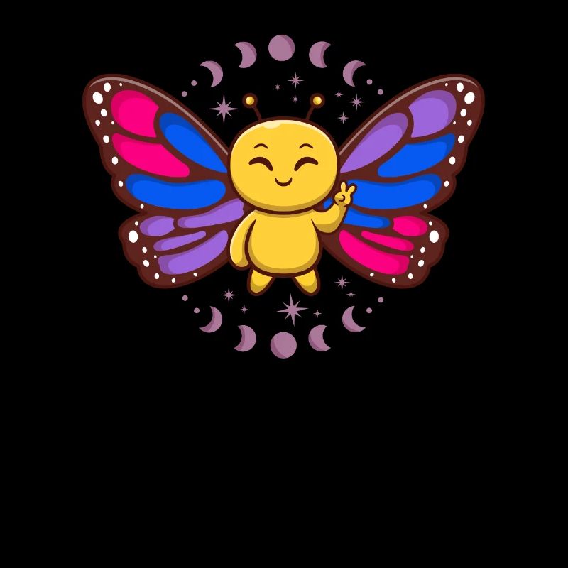 Bisexual Flag Monarch Butterfly Insect Subtle