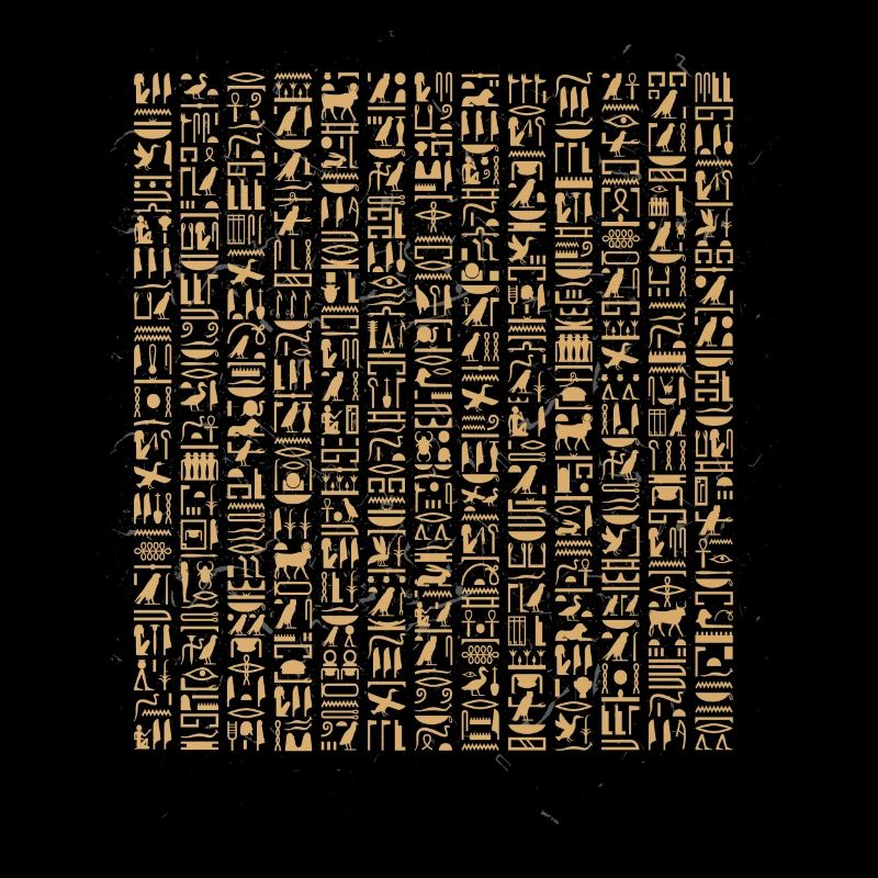 Pyramide égyptienne de hiéroglyphes égyptiens