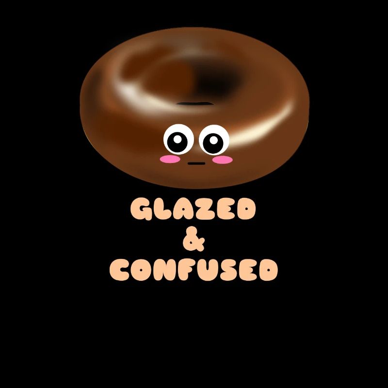 Glazed And Confused Cute Donut Pun