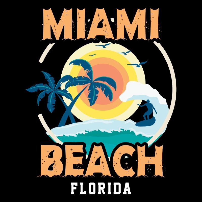 Retro Cool Miami Beach Souvenir Gift Florida