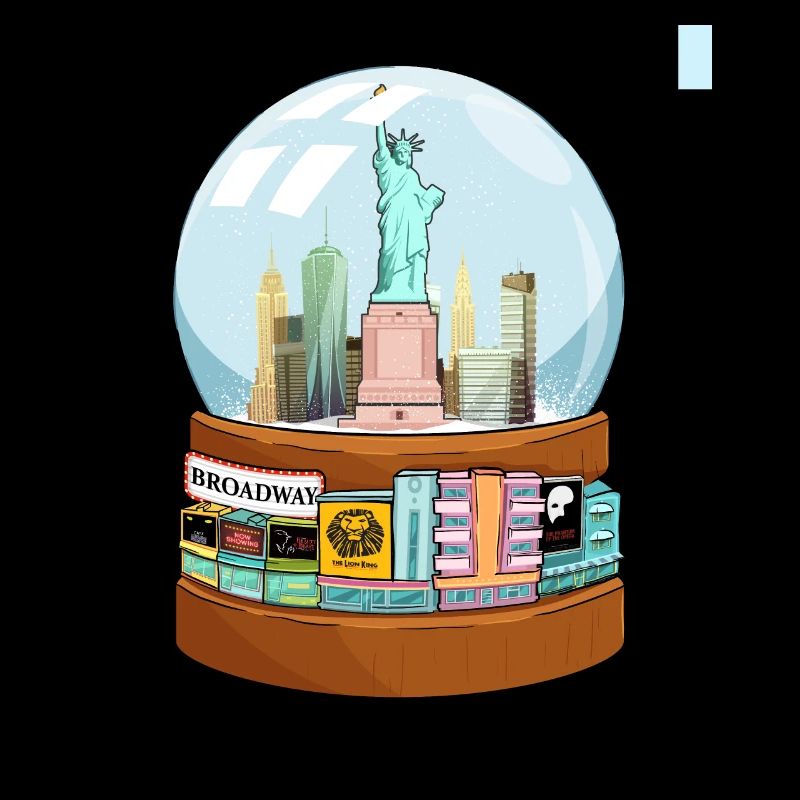 Cadeau drôle de globe de neige de New York Broadway