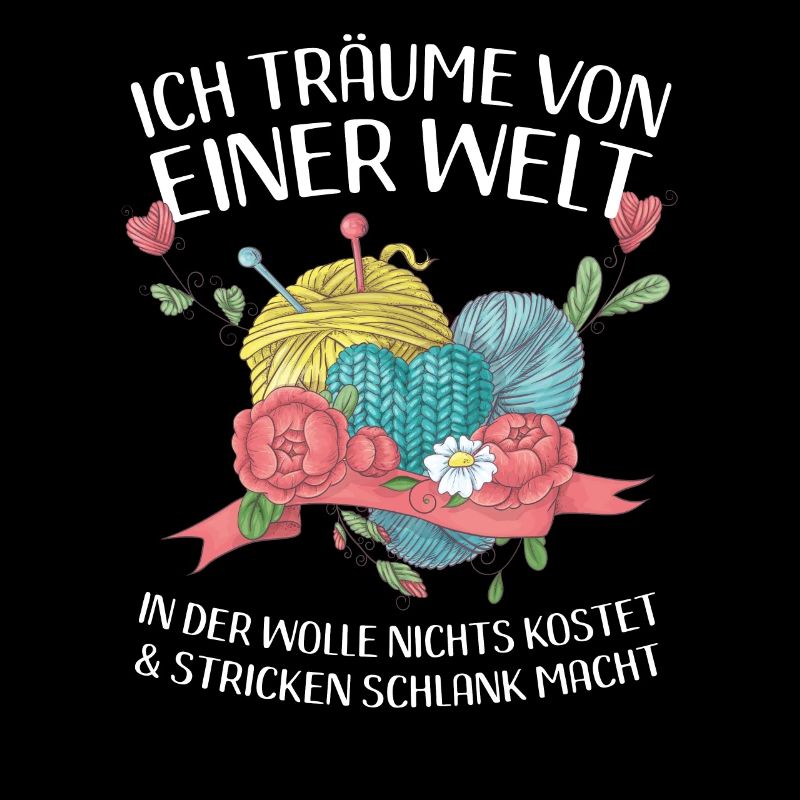 Lustiges Stricken Strickerin Häkeln Wolle Geschenk