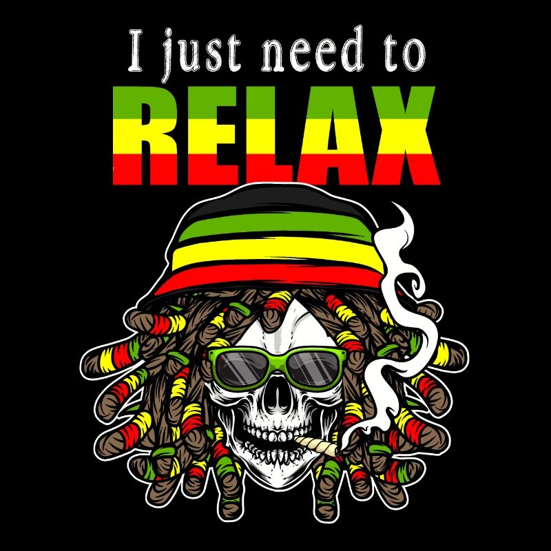 Crâne rastafari avec dreadlocks. J’ai juste besoin de