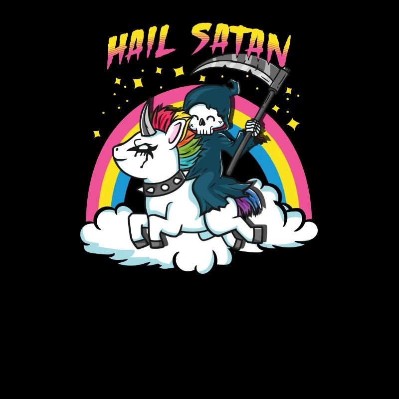 Hail Satan I Creepy Cute Pastel Goth Sensenmann