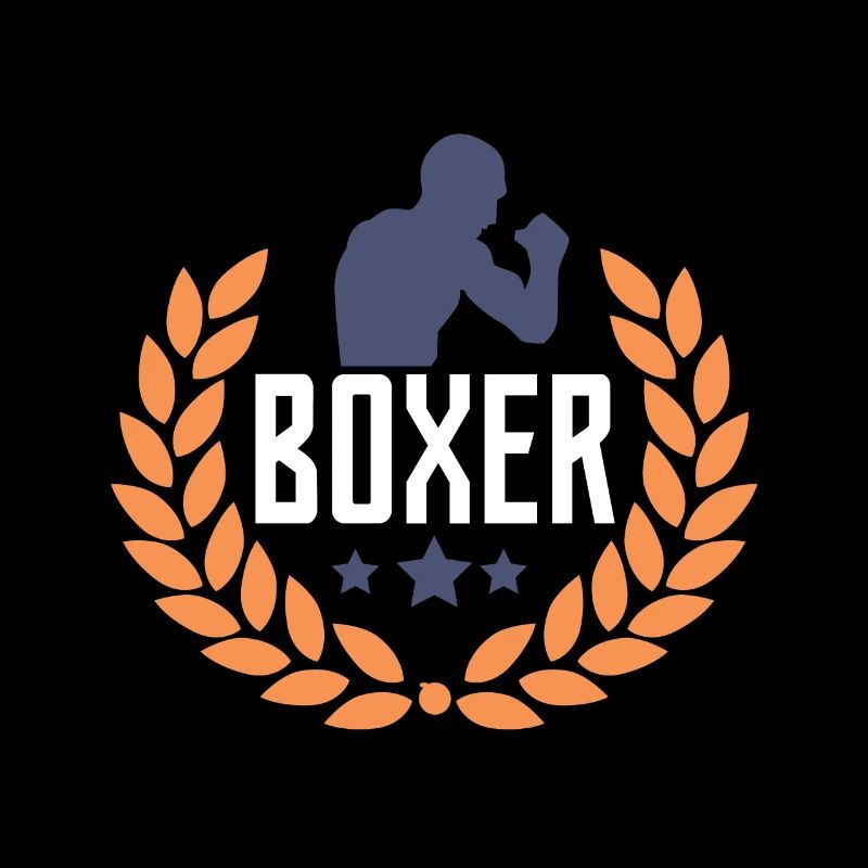 Boxing boxer boksehandsker bekæmpe kampagnetegning