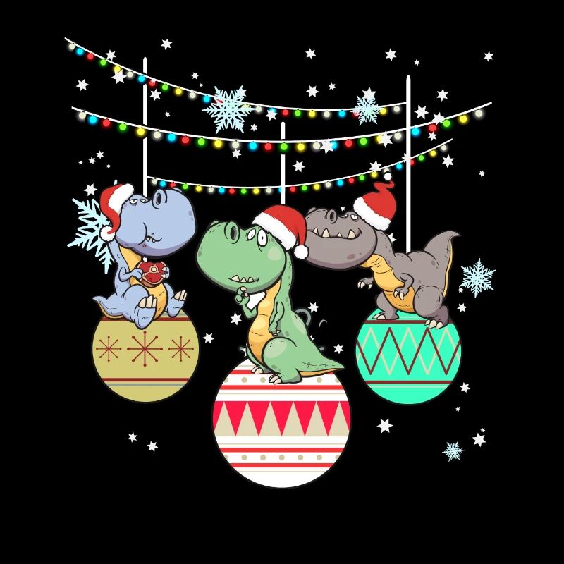 Dinosaur T-Rex Santa Christmas Gift