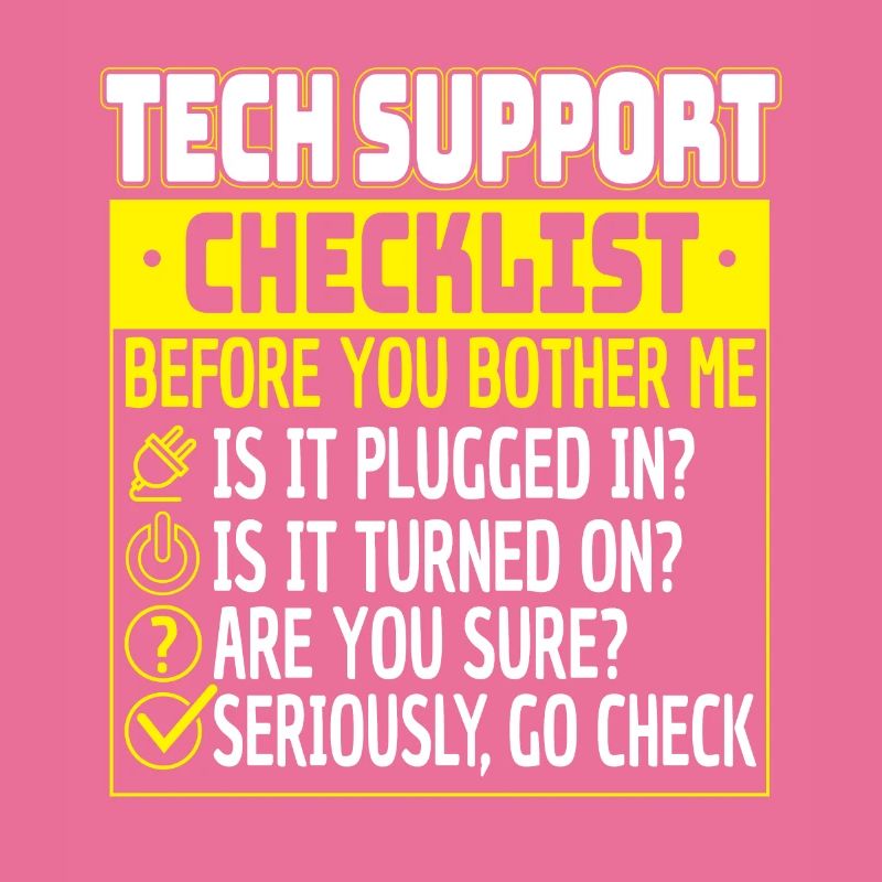 Tech Support Checklist Helpdesk Computer Admin