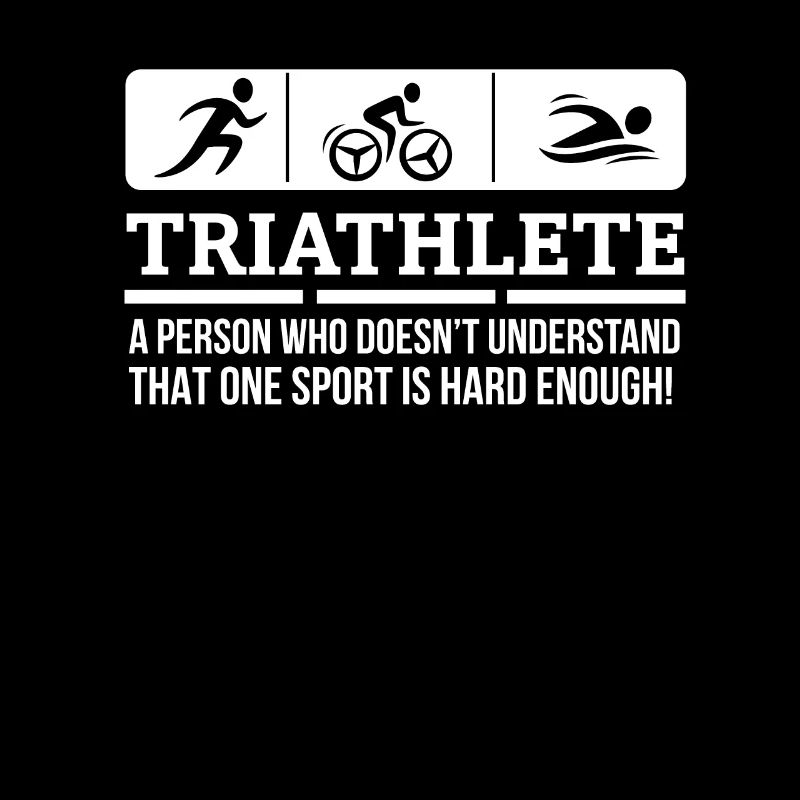 Triathlet Eine Person, die das nicht versteht