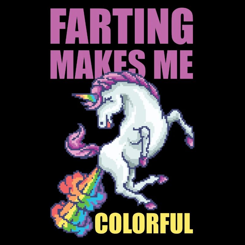 Farting Makes Me Colorful Einhorn Geschenkidee