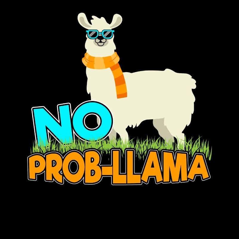 No Prob-Llama Llama Lama Alpaka Kamel Geschenk