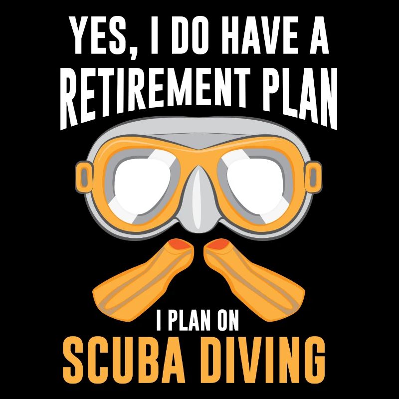 Diving Pensioner Gift Retirement Divers