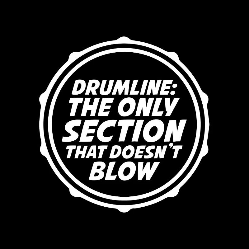 Drumline nicht Schlagzeuger Blaskapelle Geschenk
