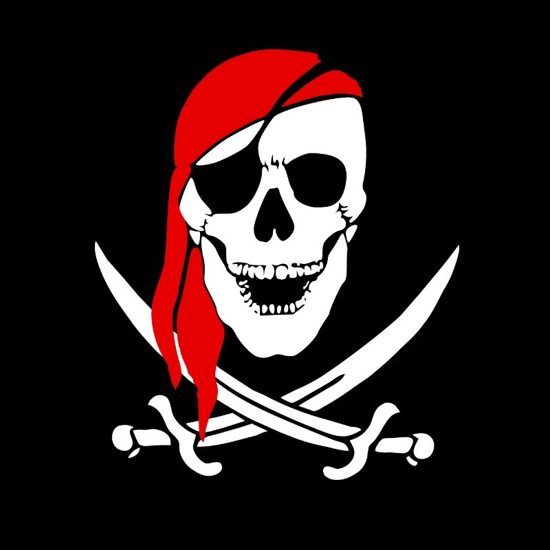 Crâne de pirate épées cadeaux de pirate