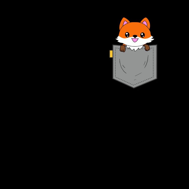 Süßer Fuchs in der Tasche Rotfuchs Brusttasche