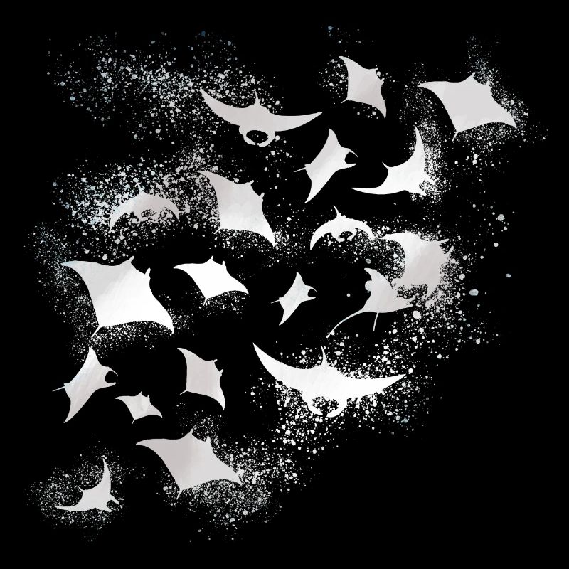 rayons, essaim de rayons, blanc, mer, graffiti, peinture,