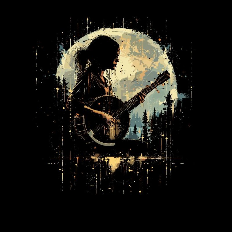 Banjo Player Drawing