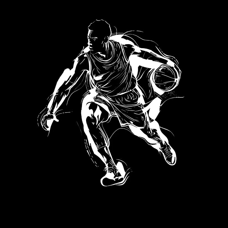 Basketball Player Drawing
