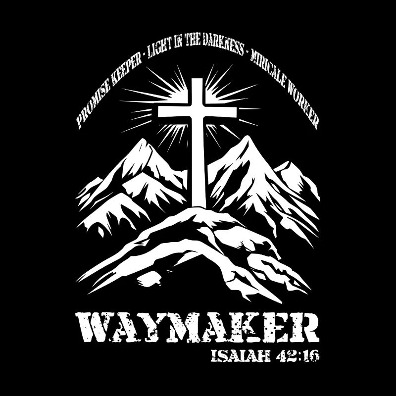 Proverbe chrétien de la Bible : « Croix Waymaker »