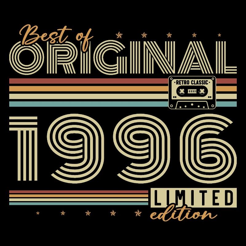 1996 Vintage Retro Geburtstagsgeschenk