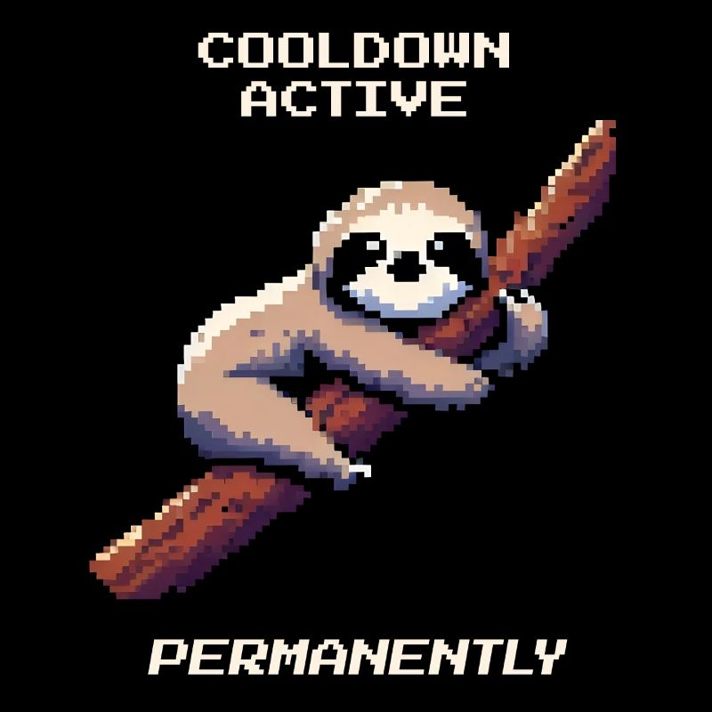 Cooldown active | Sloth Gamer Humor