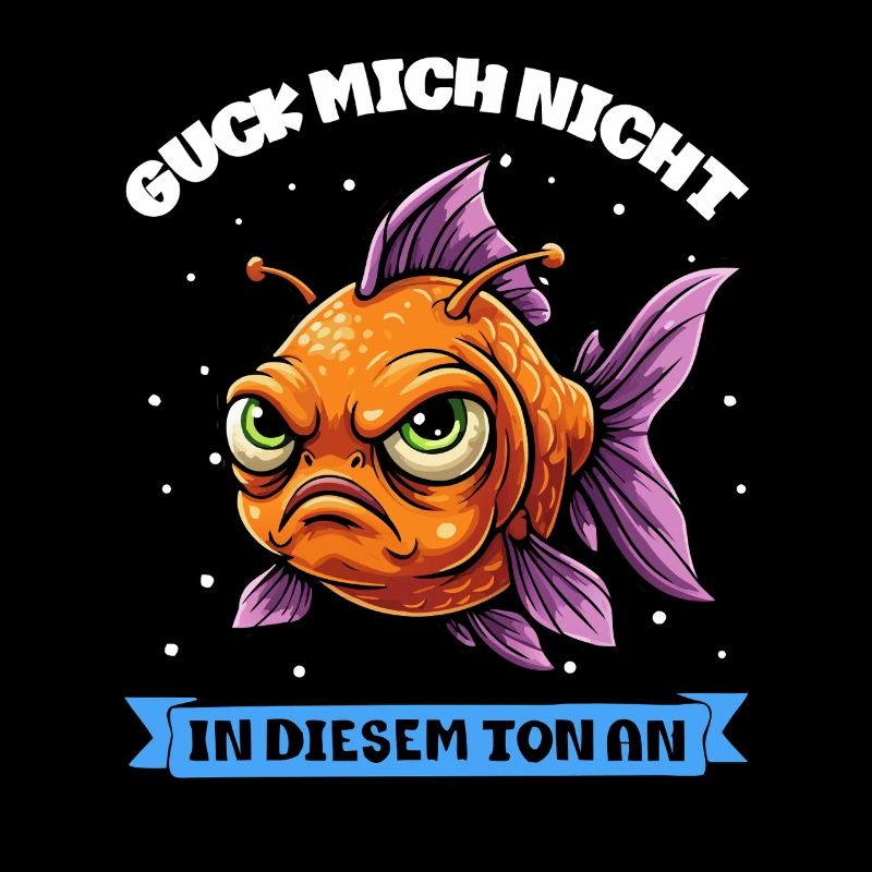 Ne me regarde pas sur ce ton – poisson rouge